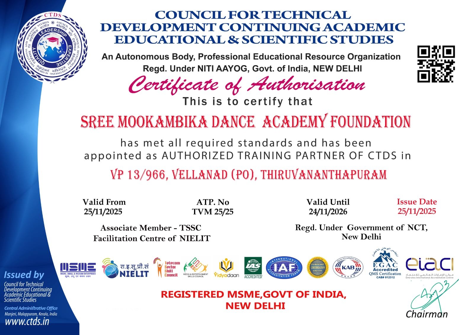 CTDS AFFILIATION